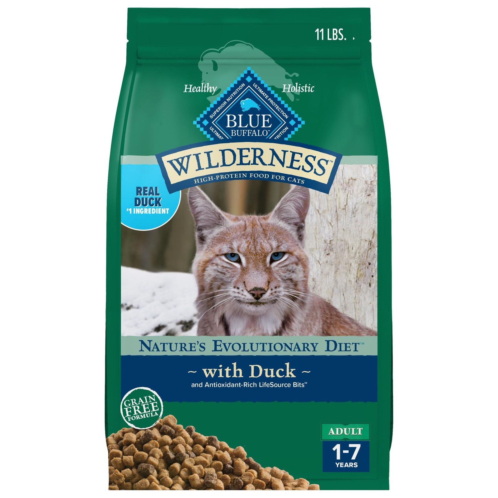 Blue Buffalo Wilderness Healthy Adult Dry Cat Food, Supports Health and Welln…