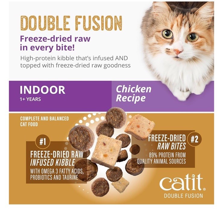 CATIT Recipes Double Fusion Indoor Cat Food Chicken High Protein 10 Lbs 6/4/26