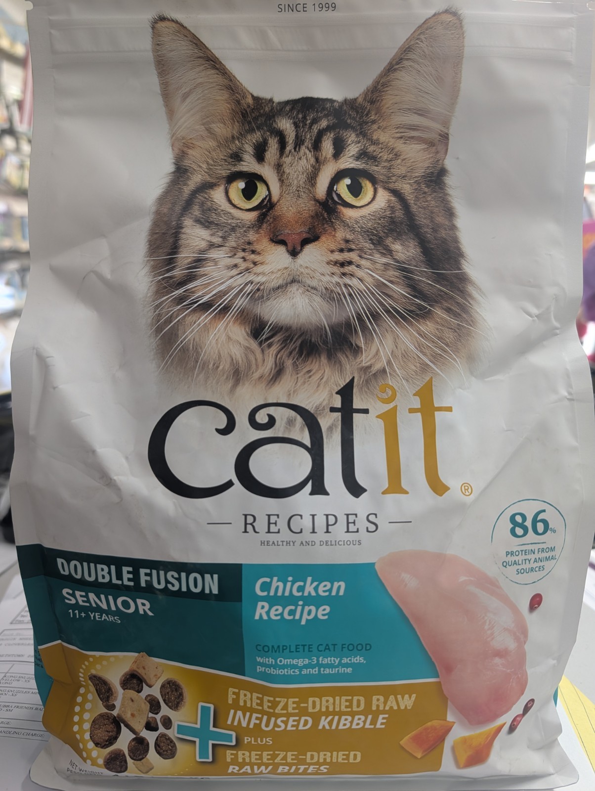 Catit Double Fusion Senior Recipe 4lb Bag