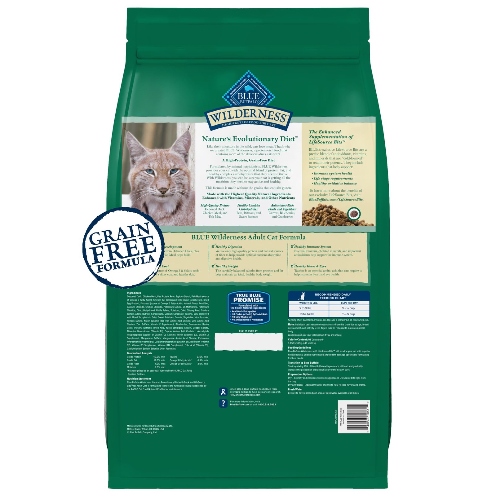 Blue Buffalo Wilderness Healthy Adult Dry Cat Food, Supports Health and Welln…