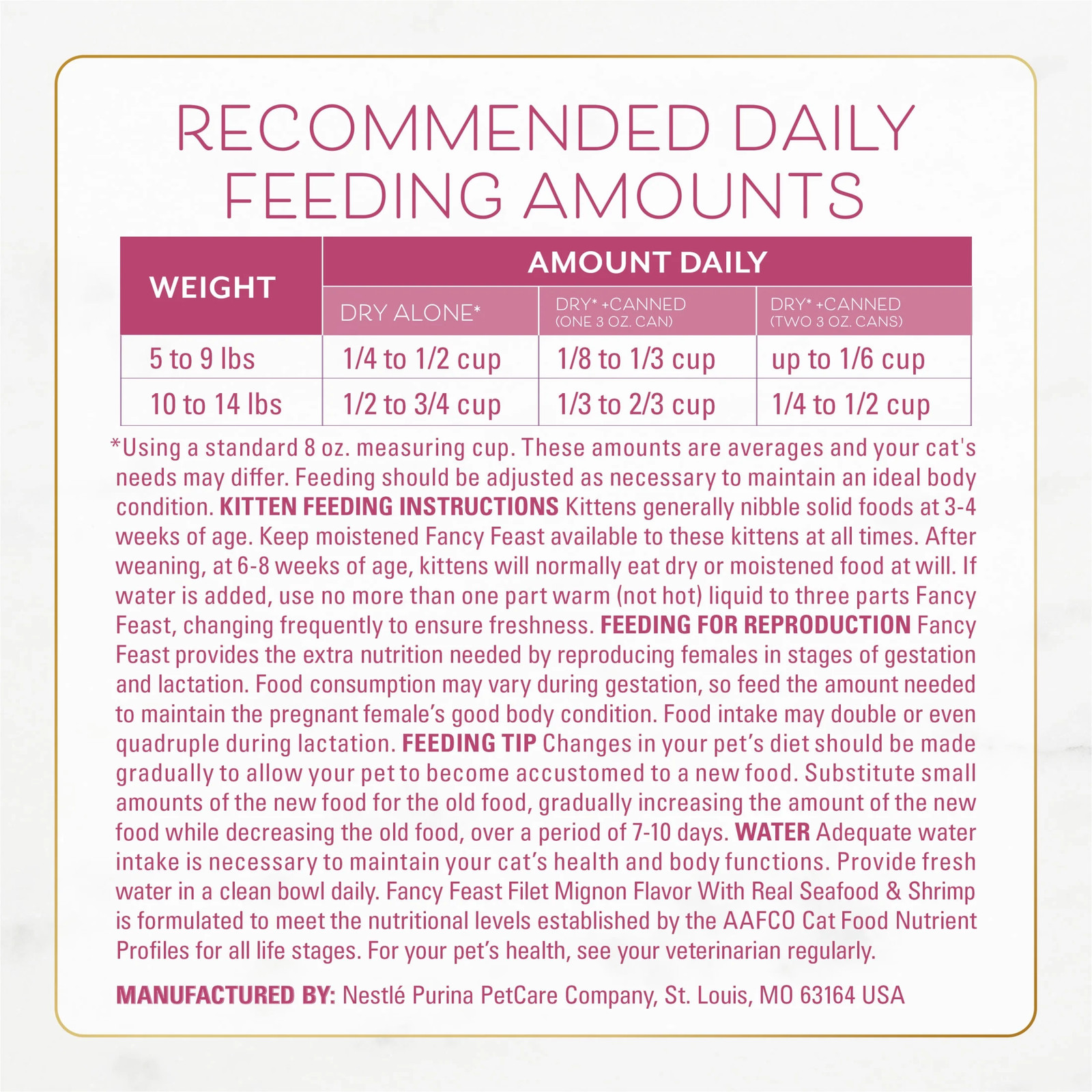 Purina Dry Cat Food Filet Mignon Flavor with Seafood and Shrimp