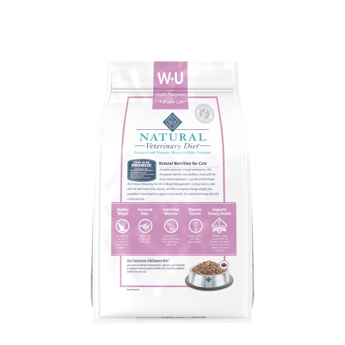 Blue Buffalo W+U Weight Management + Urinary Care Grain-Free Dry Cat Food 6.5 lb