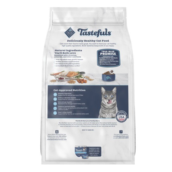 Tastefuls Multi Protein Salmon and Fish Flavor Dry Cat Food – 5lb