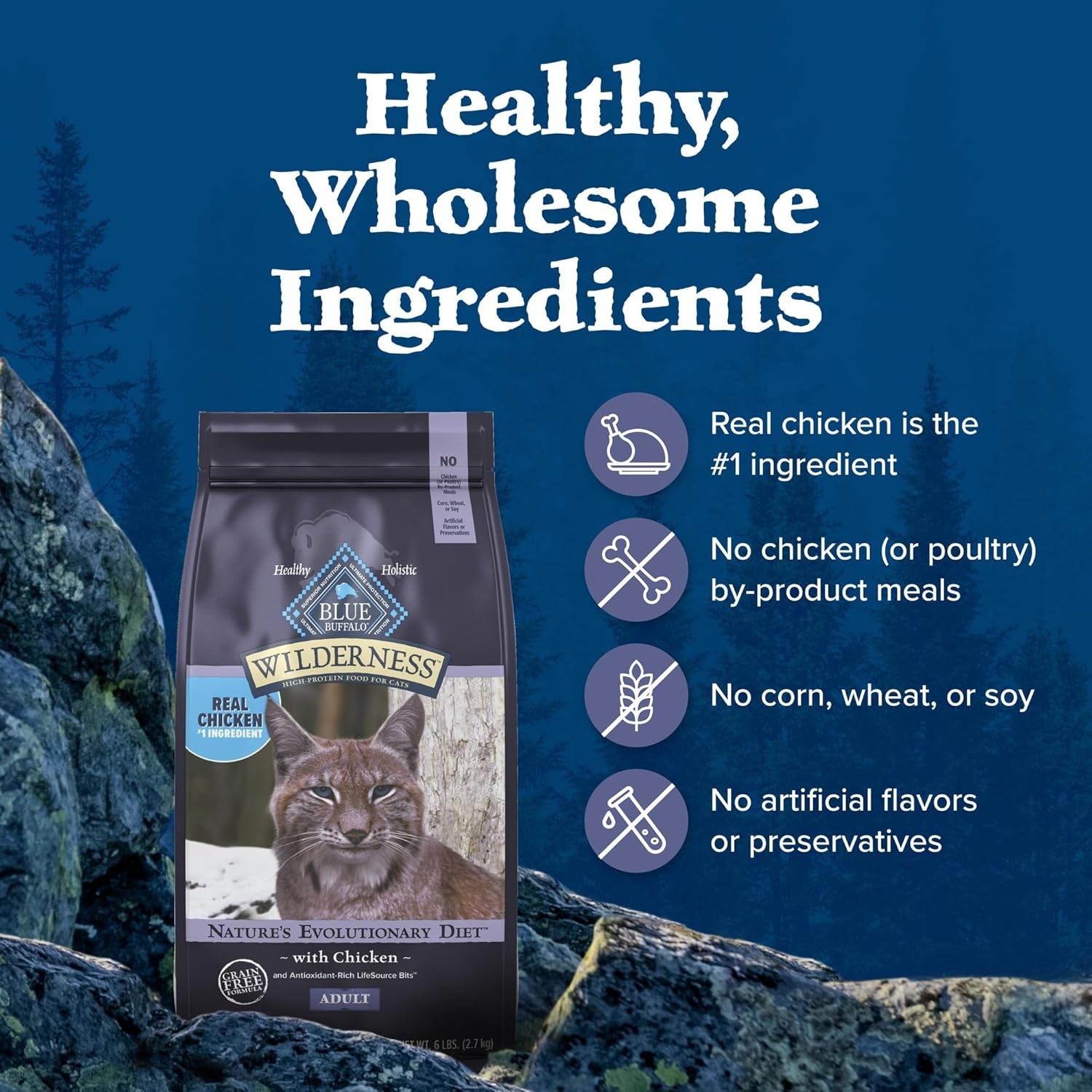 Blue Buffalo Wilderness Nature’s Evolutionary 9.5 Pound (Pack of 1), Brown