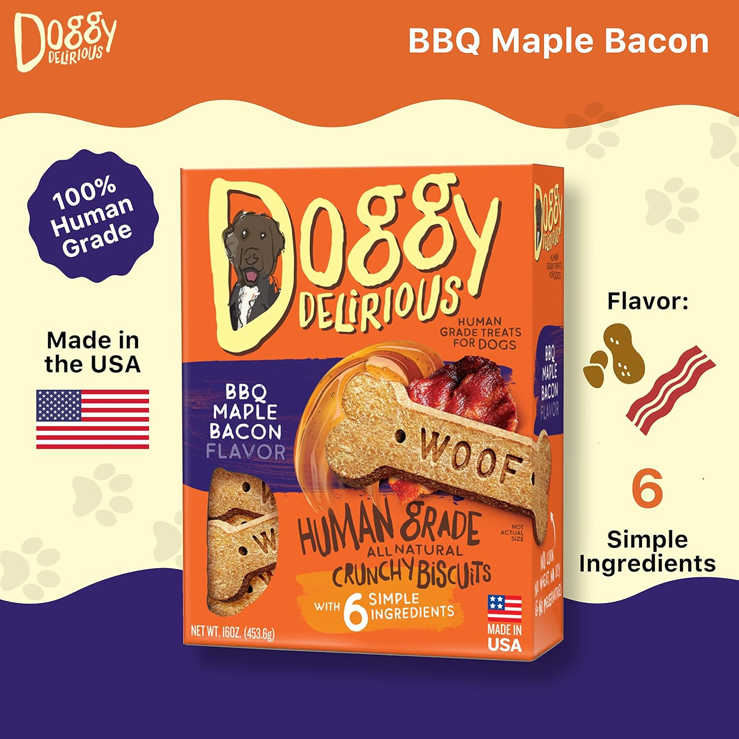 Crunchy Dog Treats – for All Pet Sizes, Breeds – All-Natural Puppy Treat – 100%