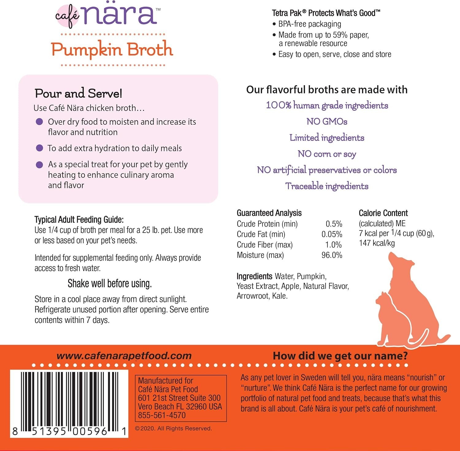 Tummy-Pleasing Pumpkin Broth for All Life Stages – 17.6 oz Liquid Meal Topper