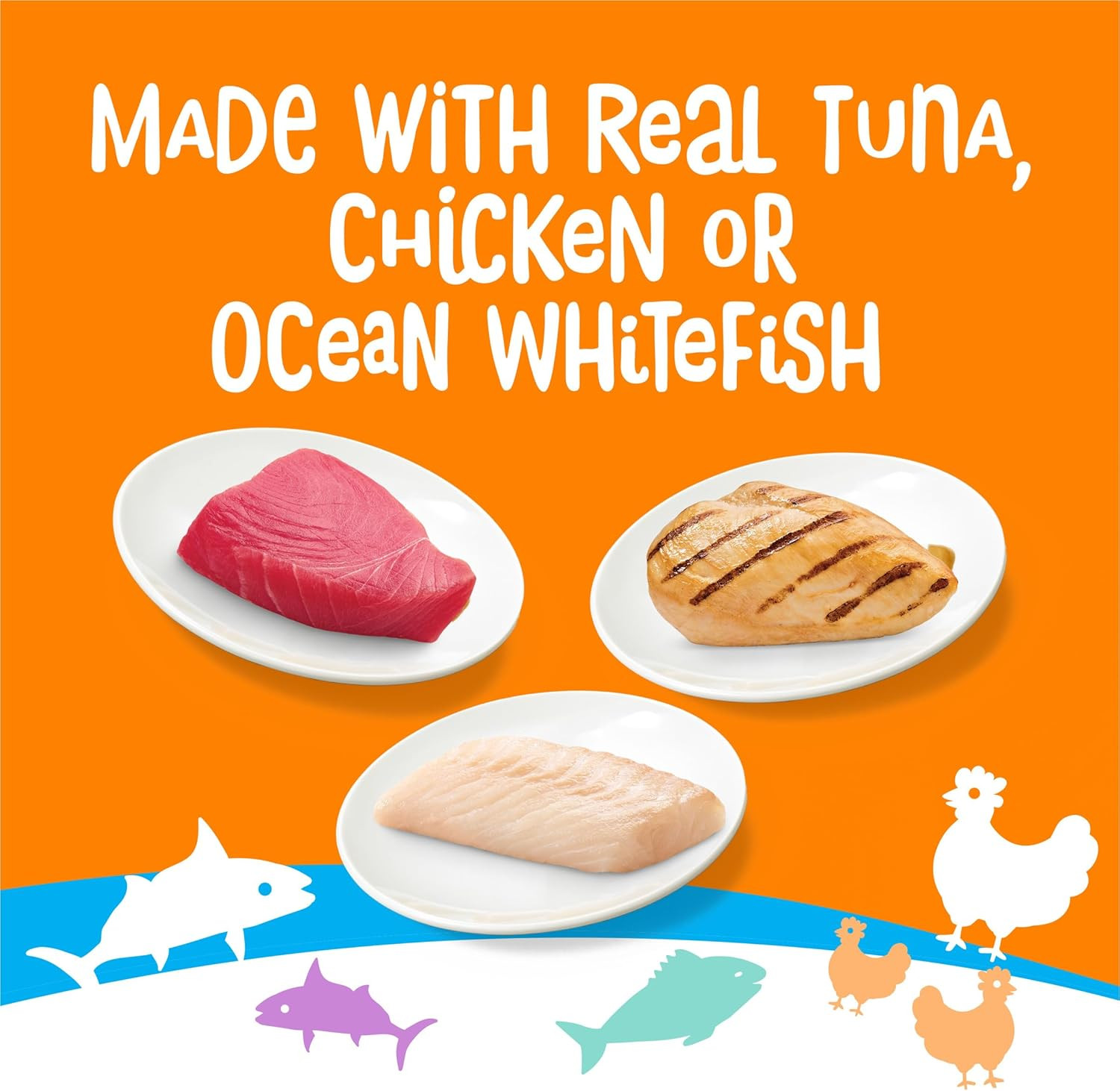 Purina Lil’ Lickables with Chicken, with Tuna or with Ocean Whitefish Variety Pa