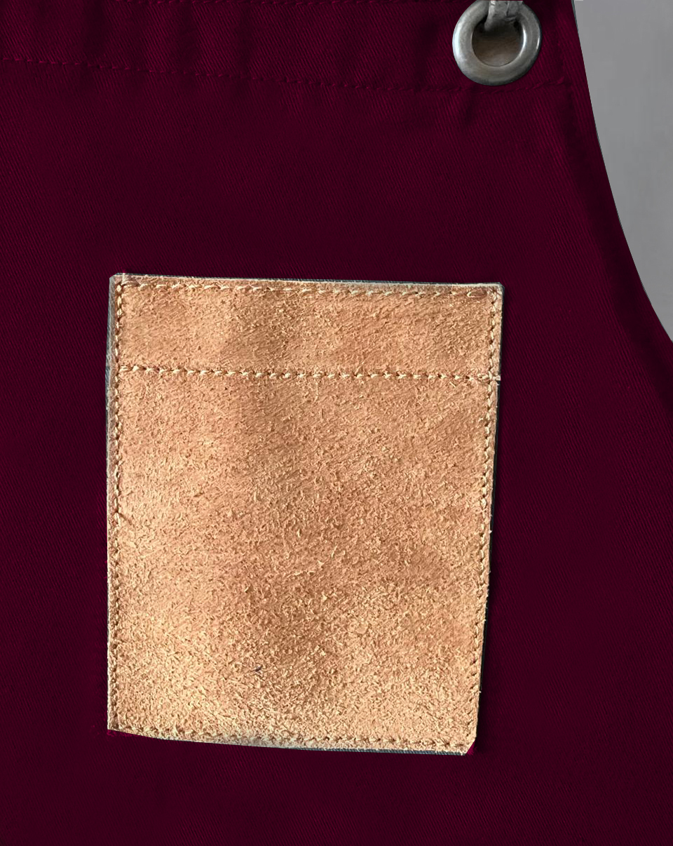 Delantal Gabardina Vino - Imagen 5